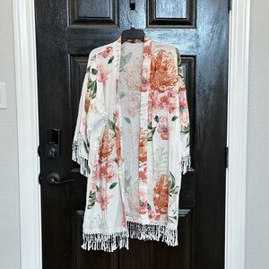 Floral Print Robe OS